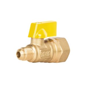 Válvula de control de latón para gas, 5/16' x 1/2', Foset