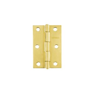 Bisagra rectangular 3' acero latonado, HERMEX