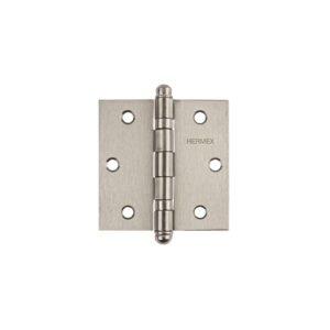 Bisagra cuadrada 3' acero inox, cabeza redonda, HERMEX