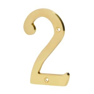 Número 2 de latón sólido 4', HERMEX