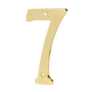 Número 7 de latón sólido 4', HERMEX