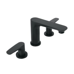 Mezcladora lavabo taladros separados, negro, FOSET RIVIERA