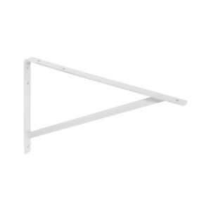 Ménsula de acero reforzada blanca 13 x 20', Fiero