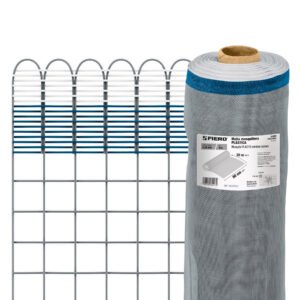 Rollo de 30 m x 0.9 m de malla mosquitera plástica gris