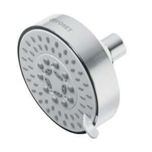 Regadera cromo 4'con 5 funciones, sin brazo, Foset Element