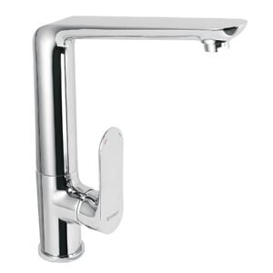 Monomando cuello alto para fregadero, cromo, FOSET RIVIERA