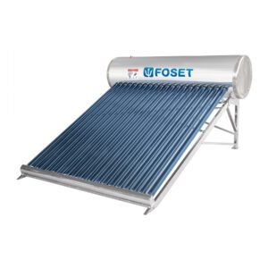 Calentador solar de agua, 20 tubos, 240L, 7 personas, Foset