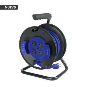 Extensión reforzada 3x16 AWG, 15 metros en carrete, VOLTECK