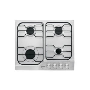 Parrilla gas empotrable 60cm, 4 quem, inox, esmalte, Foset