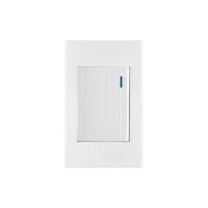 Placa armada 1 interruptor, 3 módulos, Española, blanco