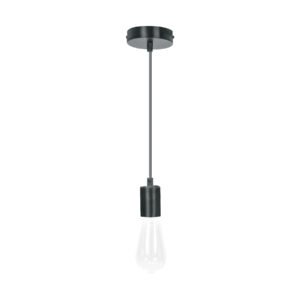 Socket colgante metálico, negro, VOLTECK