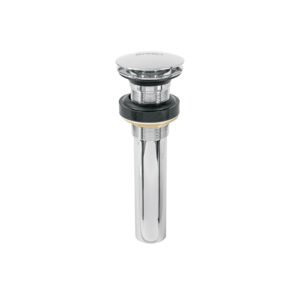 Contra p/lavabo, 1-1/4', sin rebosadero, hongo, latón, cromo