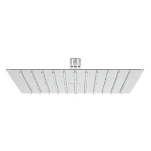 Regadera plato cuadrado 10' sin brazo, cromo, FOSET RIVIERA