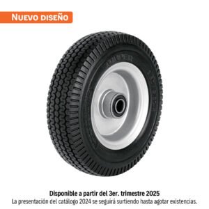 Rueda imponchable 8' para eje lateral, Truper