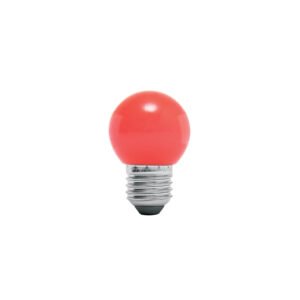 Lámpara LED tipo bulbo G45 1 W color rojo, caja, Volteck