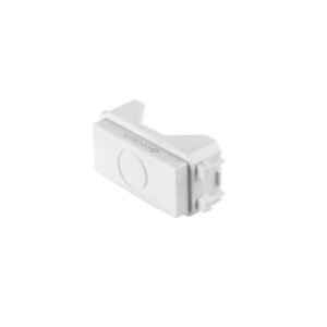 Módulo (tapón) ciego, línea Italiana, color blanco, Volteck