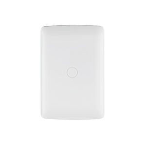 Placa de ABS, ciega, línea Italiana, color blanco, Volteck