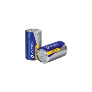 Blíster con 2 pilas zinc-carbón D, VOLTECK