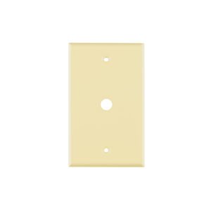 Placa de ABS pasacable, Standard, marfil, Volteck