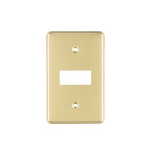 Placa 1 módulo, de aluminio, línea Económica, Volteck