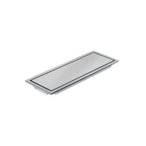 Resumidero rectangular 30x11cm reversible, inox, FOSET AQUA