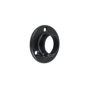 Brida negra para tubo redondo de closet, HERMEX