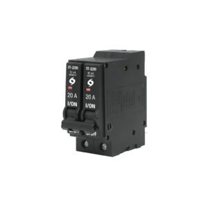 Interruptor de 2 polos 20A, enchufable, VOLTECK