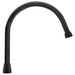 Cuello largo para mezcladora de fregadero, negro mate, Aqua
