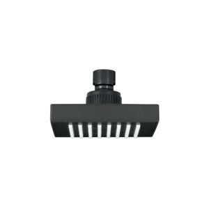 Regadera cuadrada ABS 4' acabado negro mate sin brazo, Foset