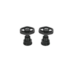 Juego de 2 manerales para mezcladora, volante, negro, Tubig