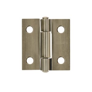 Bisagra rectangular 1' latón antiguo, HERMEX