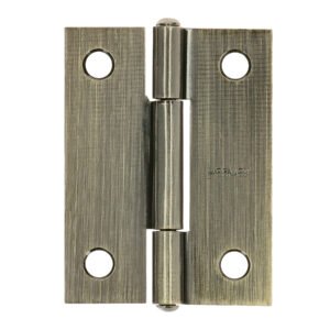 Bisagra rectangular 2' latón antiguo, HERMEX