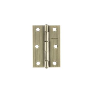 Bisagra rectangular 3' latón antiguo, HERMEX