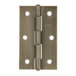 Bisagra rectangular 3-1/2' latón antiguo, HERMEX