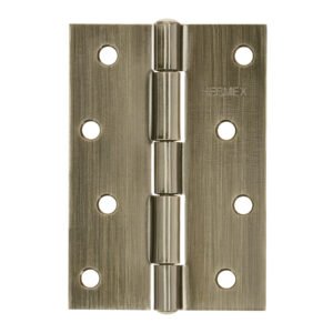 Bisagra rectangular 4' latón antiguo, HERMEX