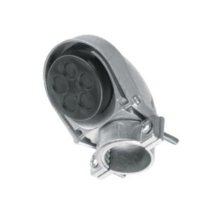 Mufa con abrazadera para tubo 1', Volteck