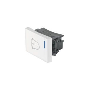 Interruptor para timbre, 1.5 módulos, línea Española, blanco