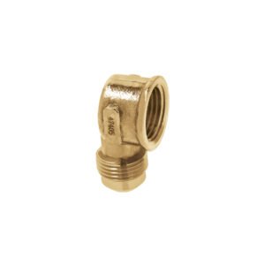 Codo para estufa a 90° de latón de 1/2 x 1/2', Foset