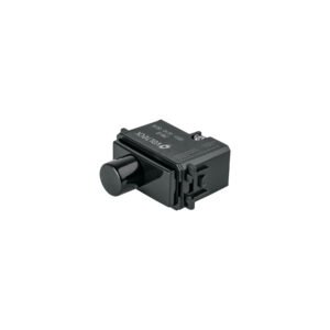 Dimmer giratorio, línea Italiana, color negro, Volteck
