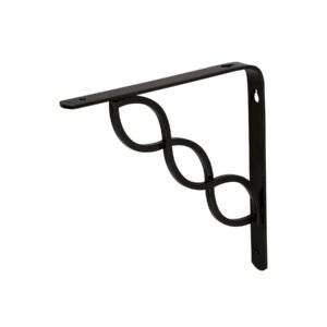 Ménsula reforzada negra 8 x 8' diseño trenza, Fiero