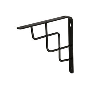 Ménsula reforzada negra 8 x 8' diseño escalera, Fiero