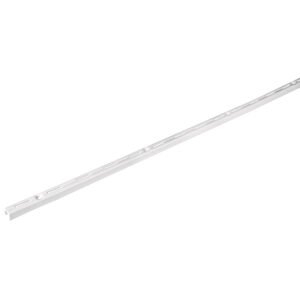 Cremallera sencilla blanca para ménsulas planas, 1m, Fiero