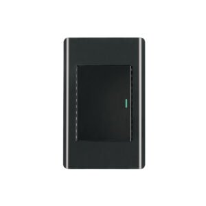 Placa armada negra 1 interruptor 3 módulos, Lisboa, Volteck