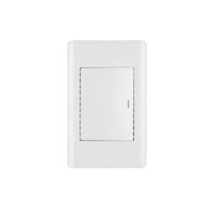 Placa armada blanca 1 interruptor 3 módulos, Lisboa, Volteck