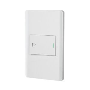 Placa armada blanca 1 interruptor de timbre 1.5 mód, Lisboa