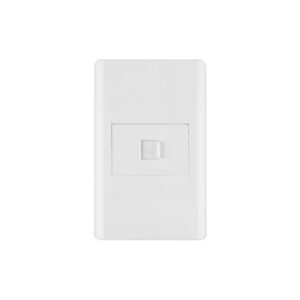 Placa armada blanca 1 toma para teléfono 1.5 mód, Lisboa