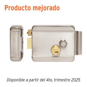 Cerradura electromecánica con botón, izquierda, HERMEX