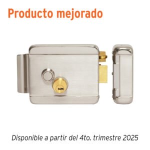 Cerradura electromecánica con botón, derecha, HERMEX