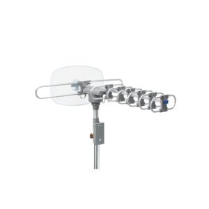 Antena aérea para TV HD, giratoria 360° con control y cable
