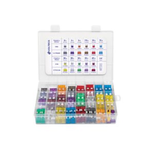 Juego de fusibles automotrices estándar y mini, 300 pz